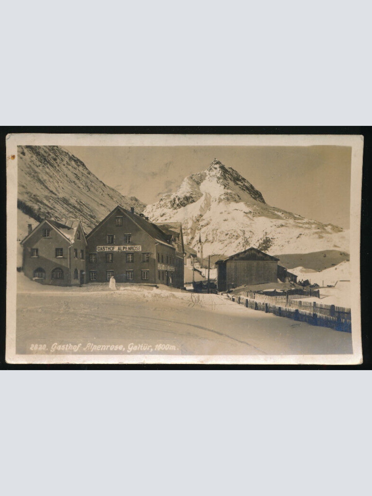 AK aus Galtür mit Gasthof Alpenrose Tirol (3890)