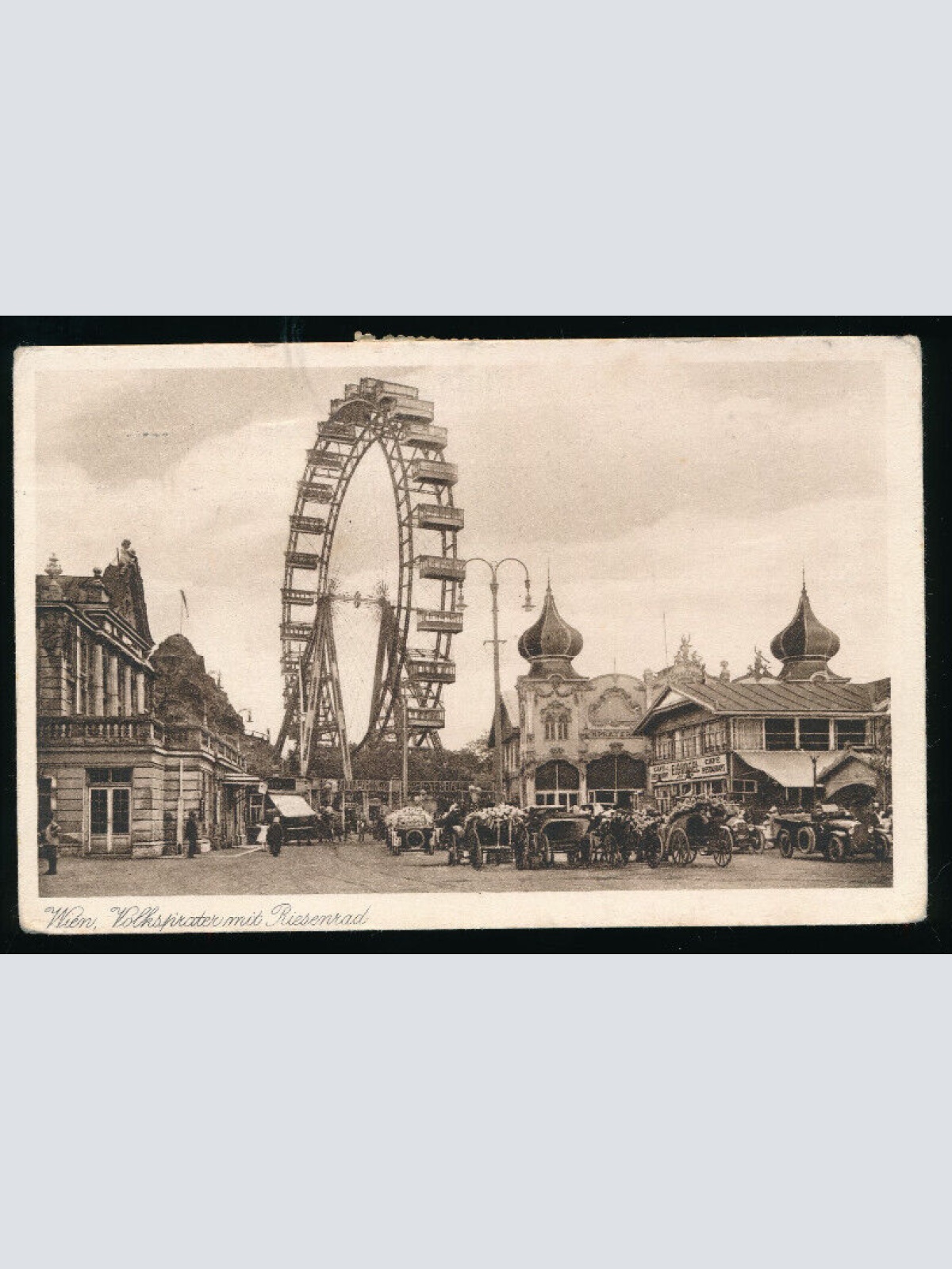 AK aus Wien Volksprater mit Riesenrad (3888)