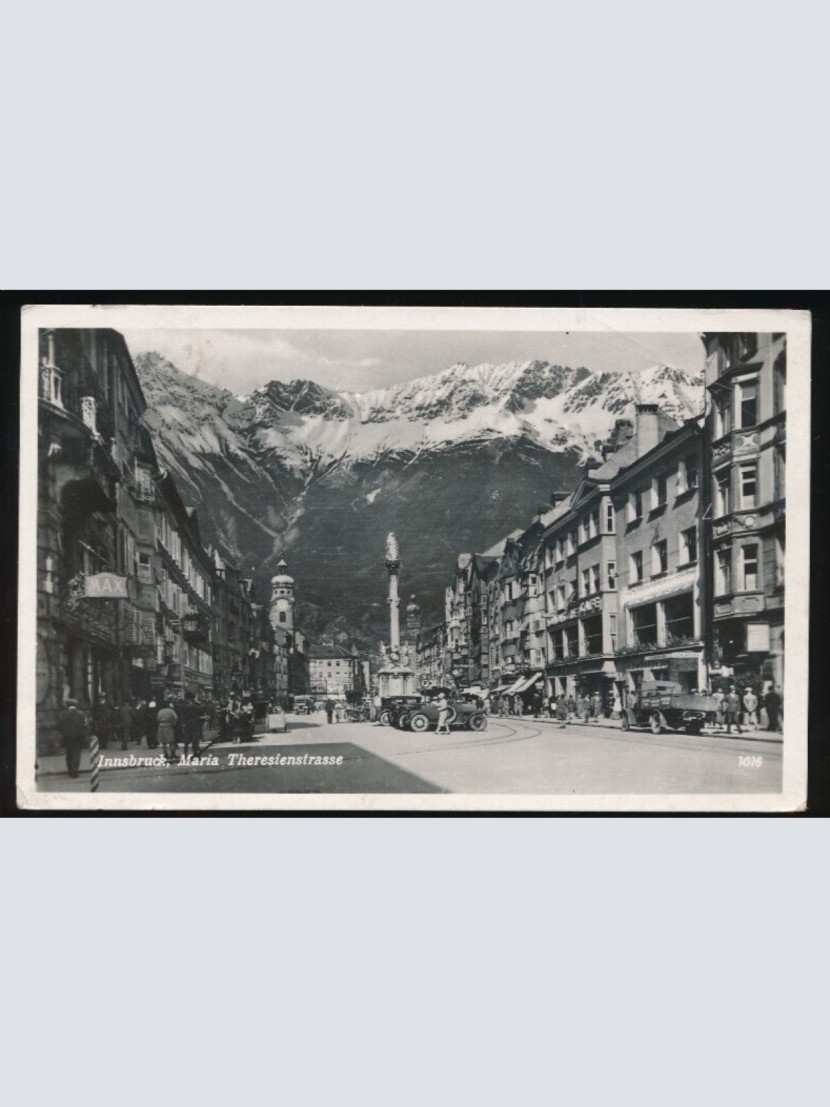 AK aus Innsbruck mit Maria Theresienstrasse Tirol (3879)
