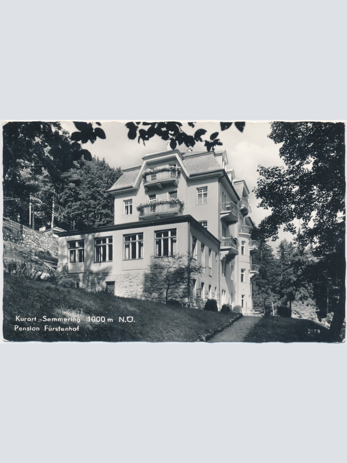 AK, Kurort Semmering, Pension Fürstenhof, Niederösterreich (S407)
