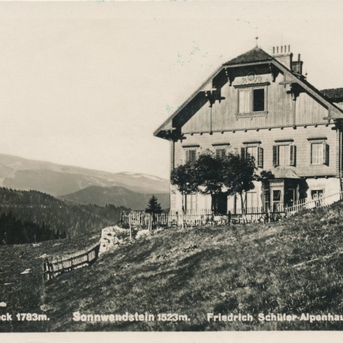 AK Stuhleck, Sonnwendstein, Friedrich Schüler-Alpenhaus, Niederösterreich (S399)