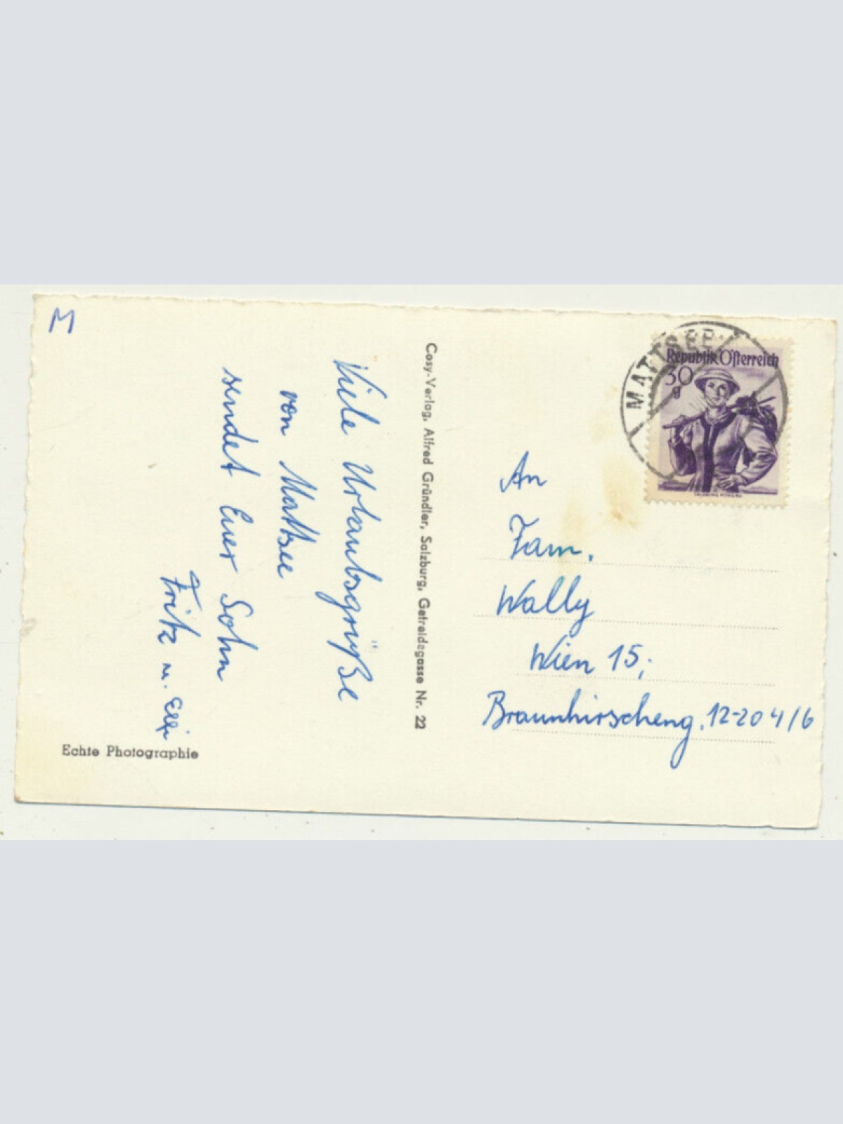 AK aus Mattsee bei Salzburg (3735)