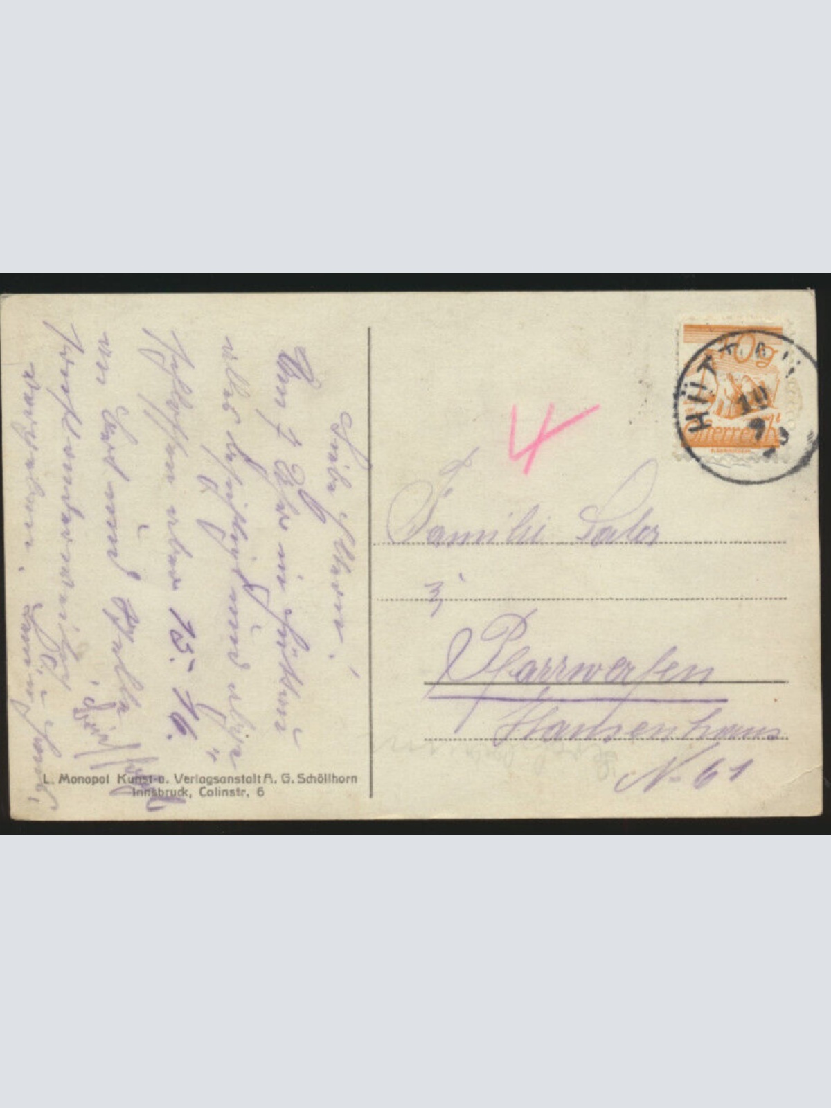 AK aus Hüttau im Pongau Salzburg (4281)