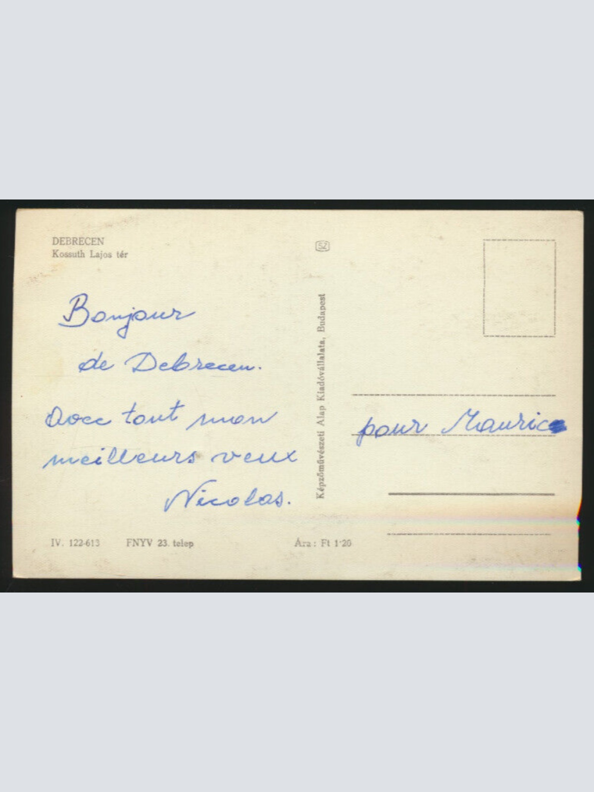 AK aus Debrecen Kossuth Lajos ter Ungarn (4307)