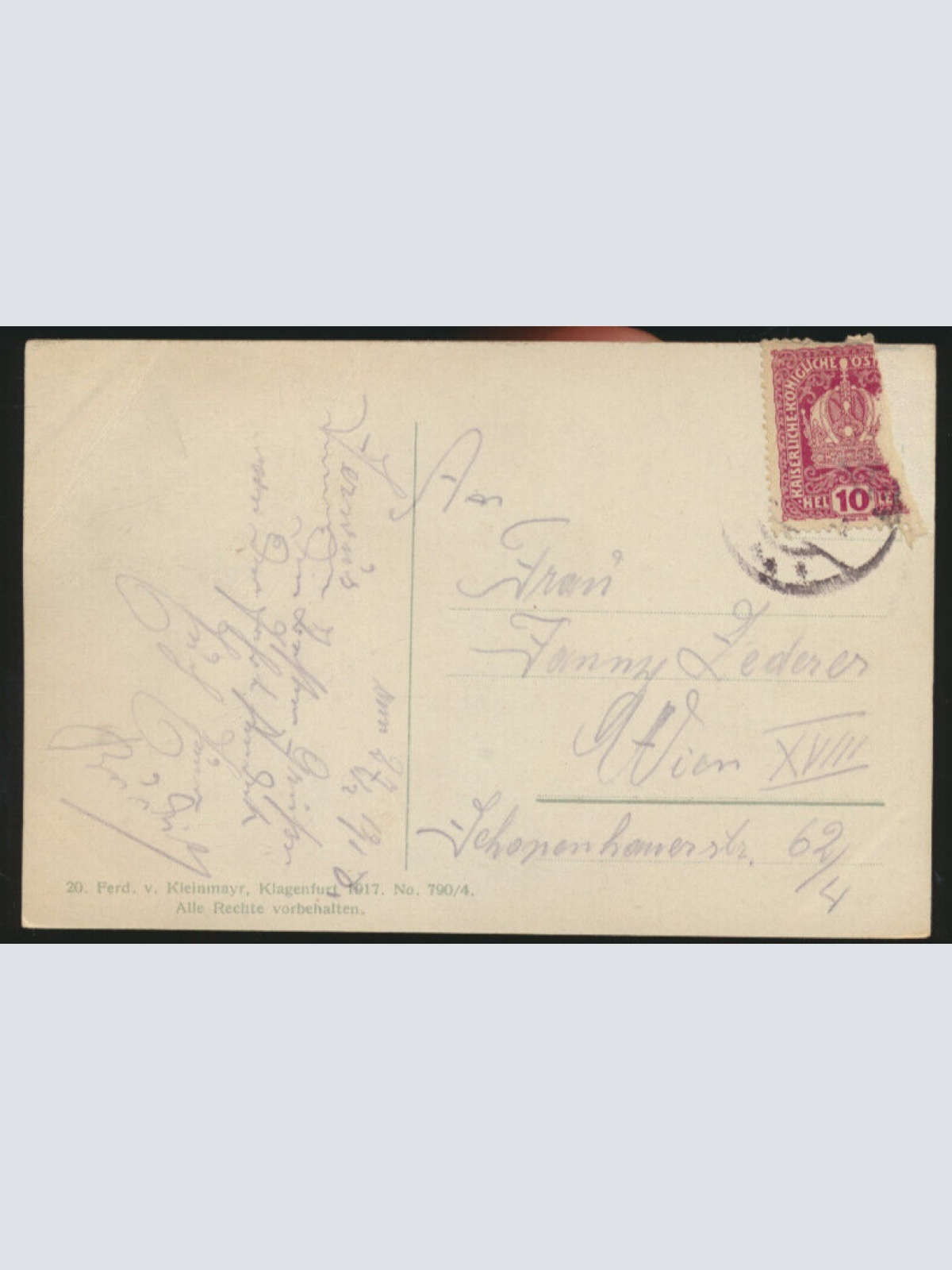 AK aus Villach mit den Karawanken Kärnten (3744)