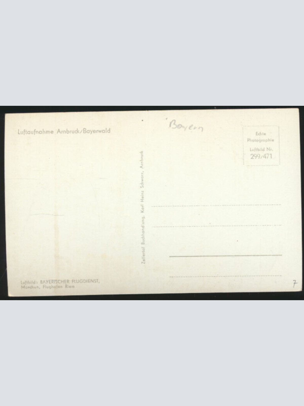 AK aus Arnbruck Luftaufnahme Bayern (4257)