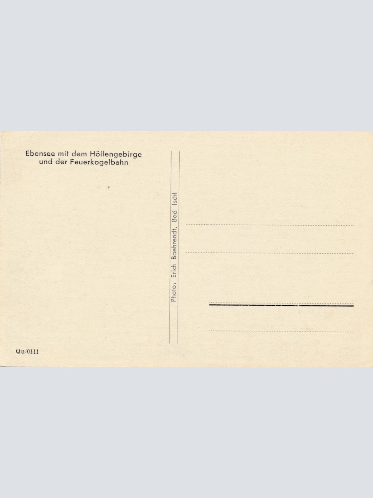 AK, Ebensee mit dem Höllengebirge und der Feuerkogelbahn, Oberösterreich (S384)