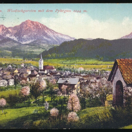 AK aus Windischgarsten mit dem Pyhrgass Oberösterreich Pyhrnbahn (4319)