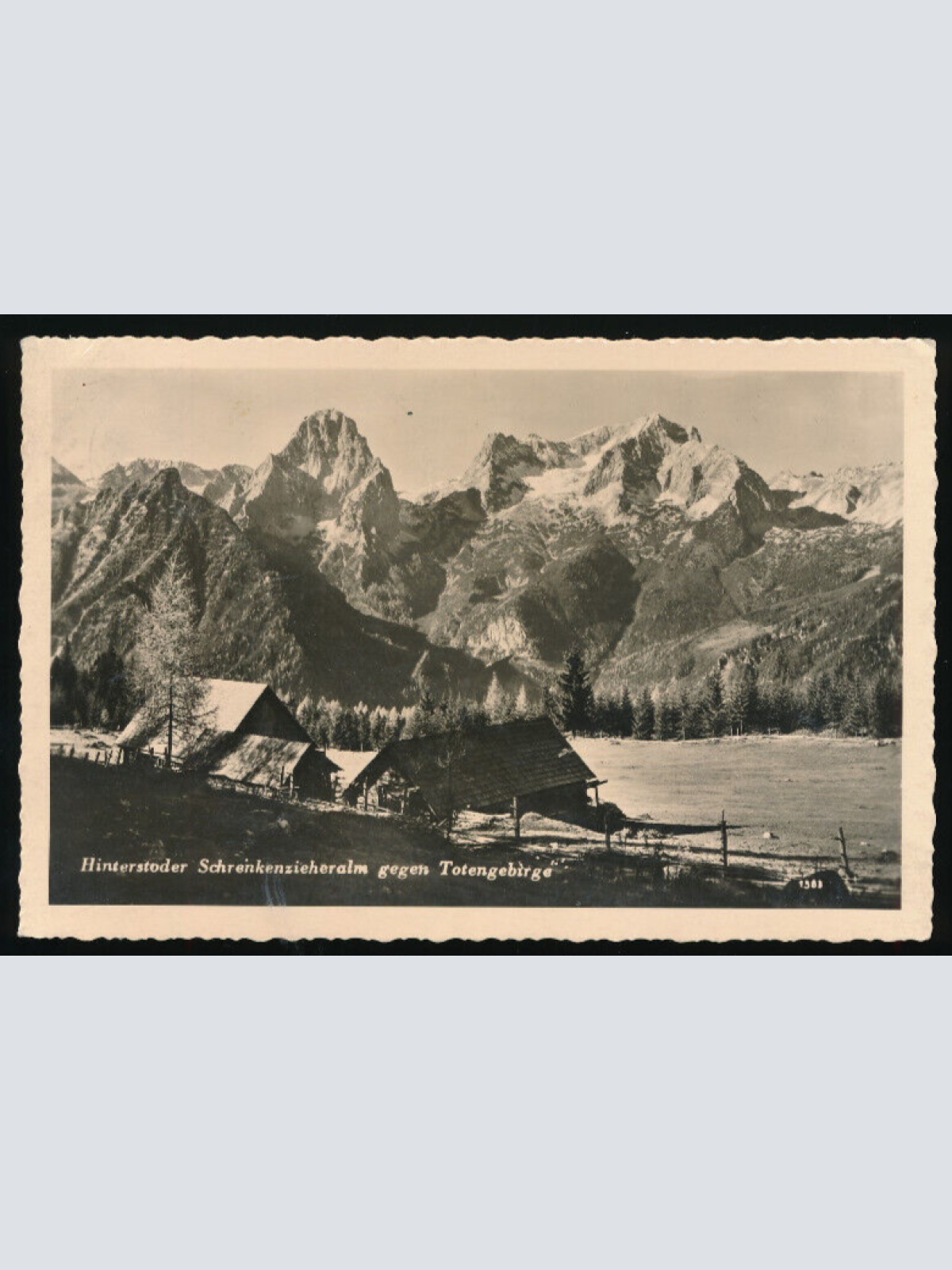 AK aus Hinterstoder Oberösterreich Schrenkenzieheralm gegen Totengebirge (4325)