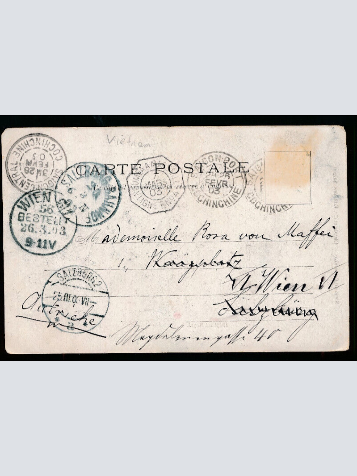 AK aus Vietnam Elephant Royal mit Elefanten Asien (4054)