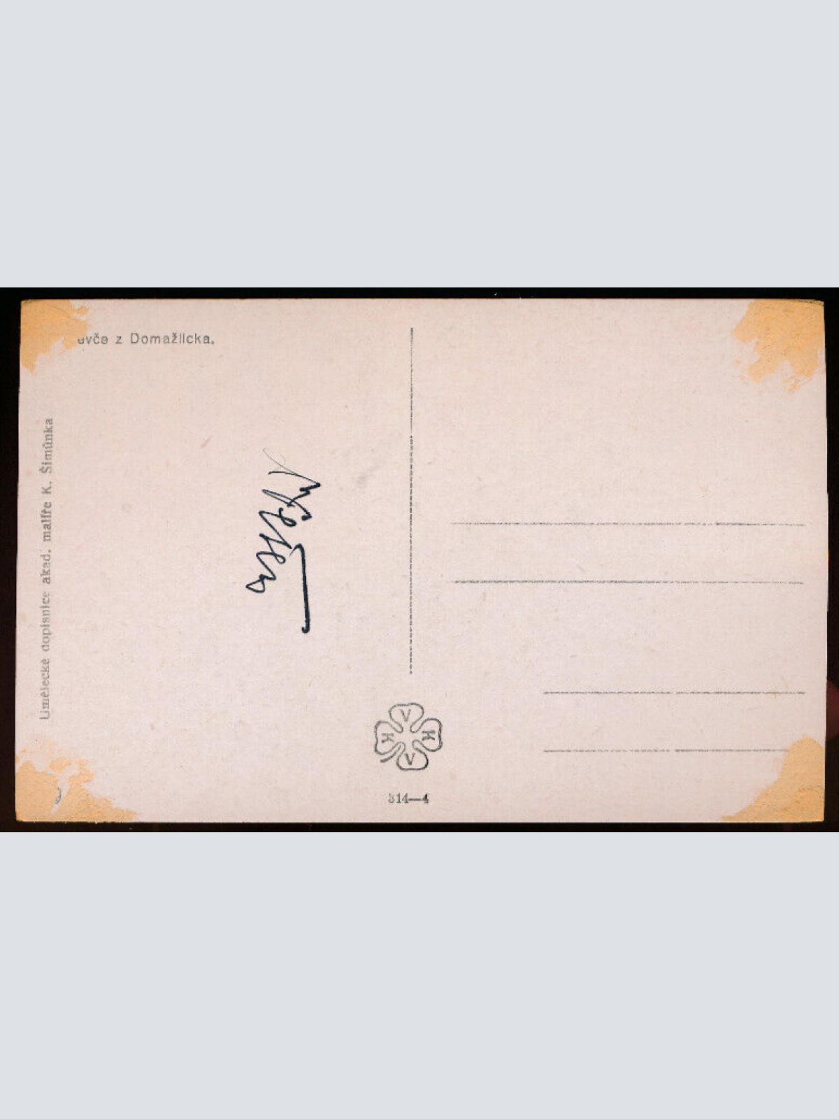 Künstler- Karte von K. Simunka Ungarische Tracht, Devce Domazlicka (4386)