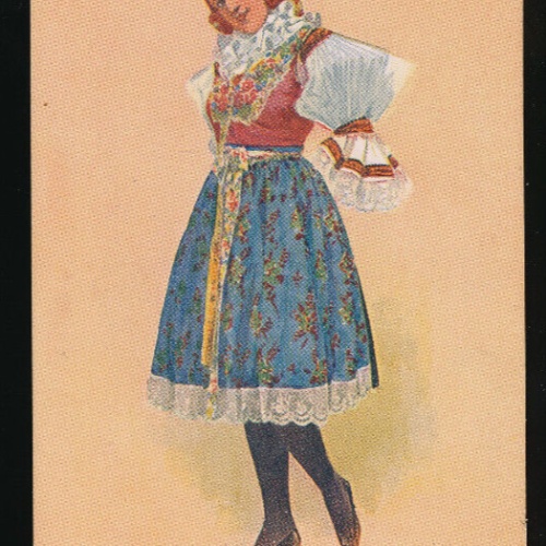 Künstler- Karte von K. Simunka Ungarische Tracht, Devce Uherskeho Ostroha (4387)