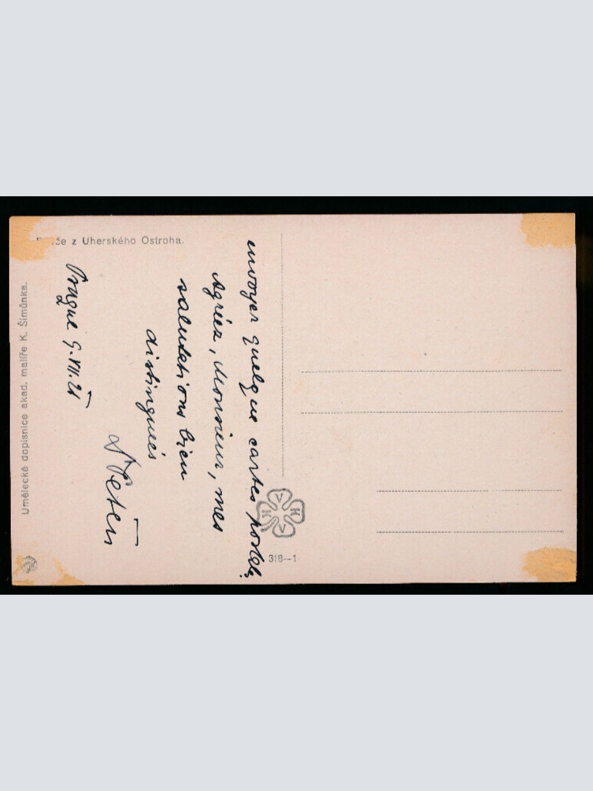 Künstler- Karte von K. Simunka Ungarische Tracht, Devce Uherskeho Ostroha (4387)