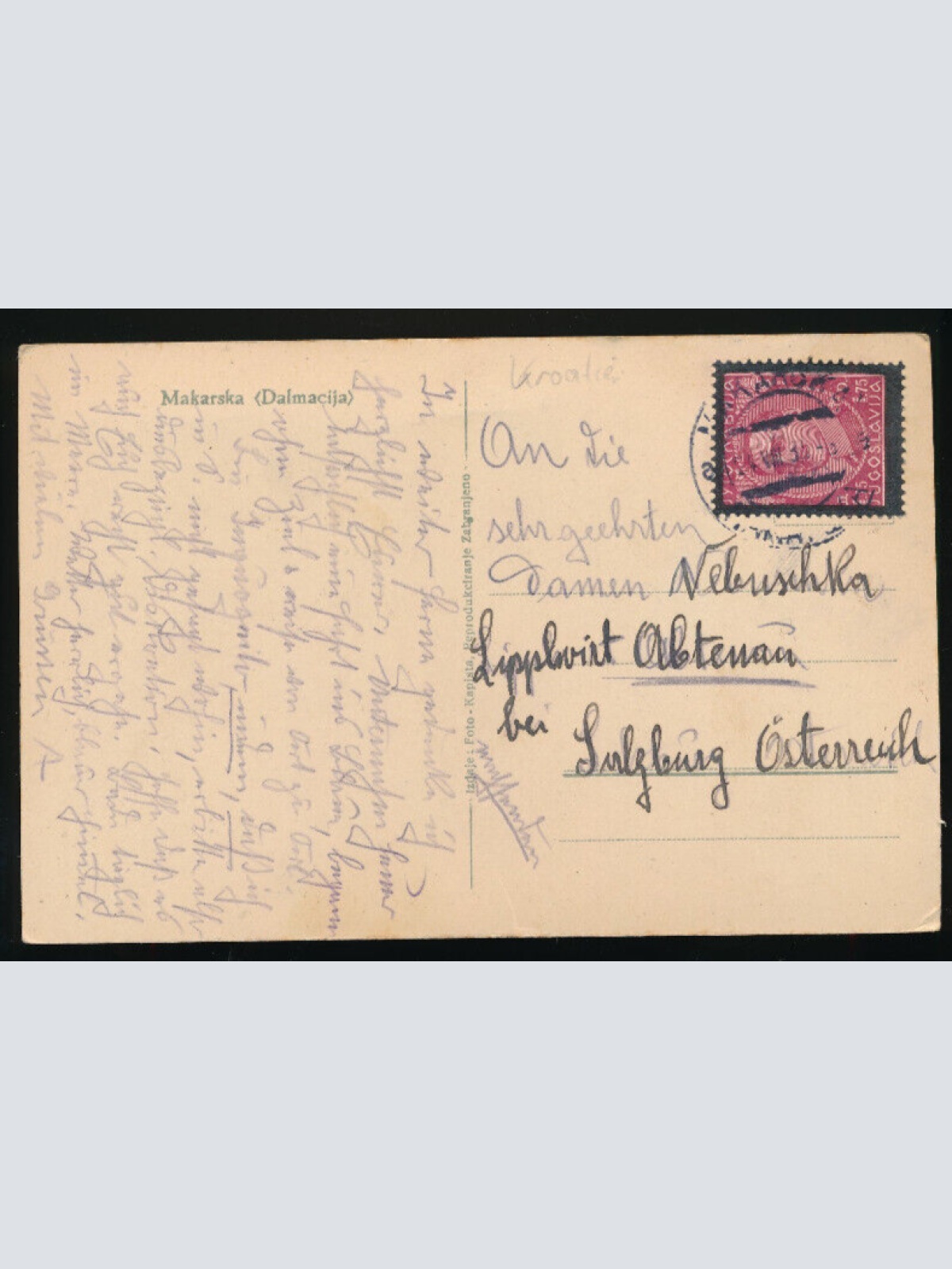 AK aus Makarska Kroatien (4100)
