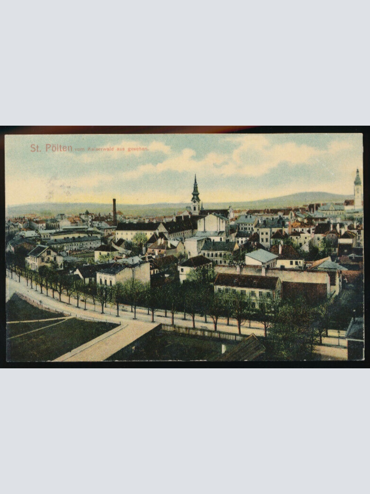 AK aus St. Pölten vom Kaiserwald Niederösterreich (4116)