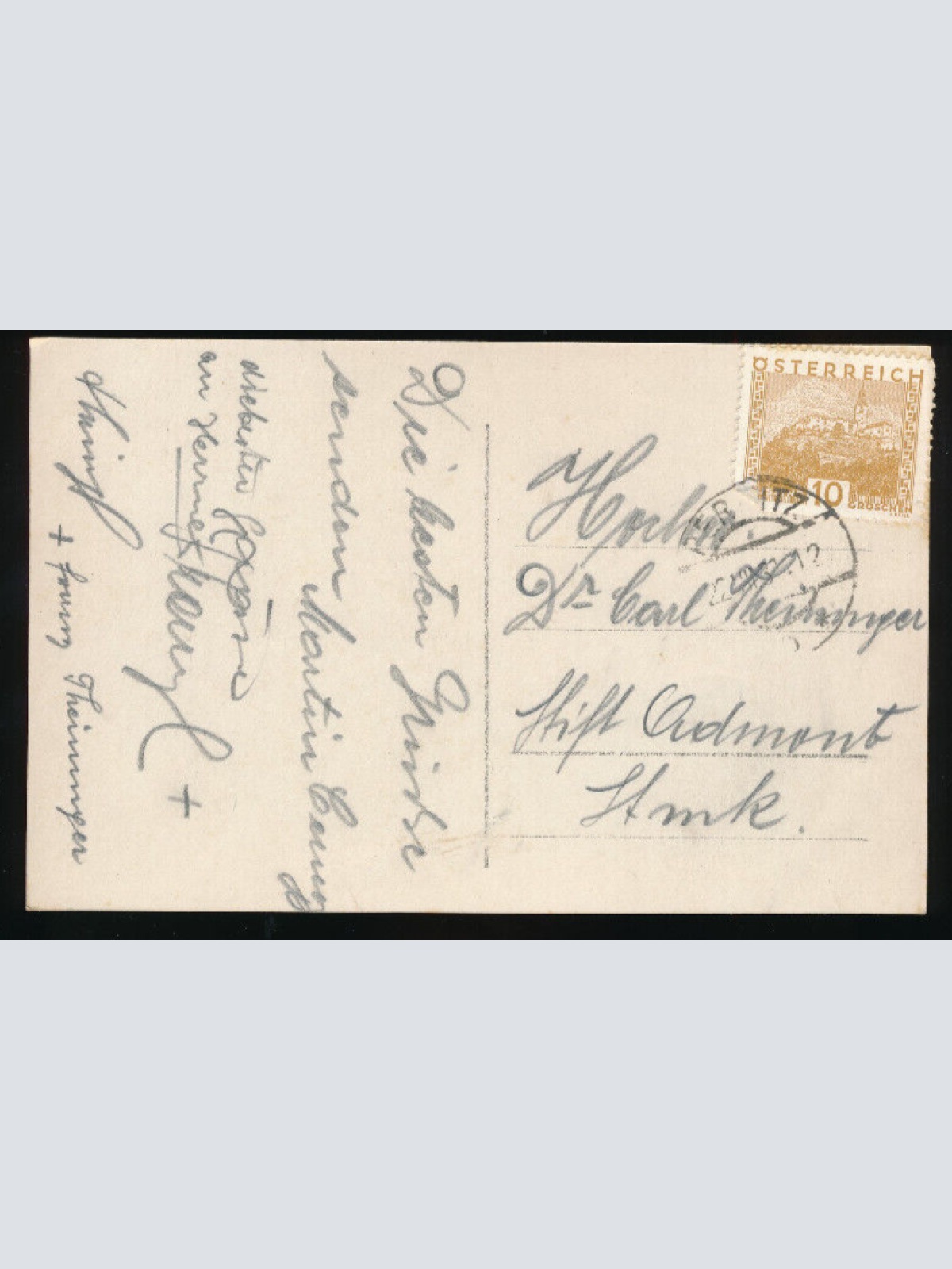 AK vom Leitner Gasthaus Kieneck - Eingang Niederösterreich (4112)