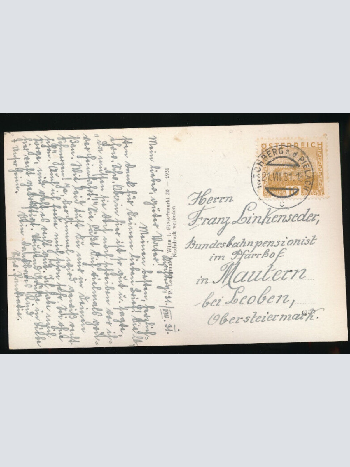 AK aus Kirchberg an der Pielach Niederösterreich (4364)