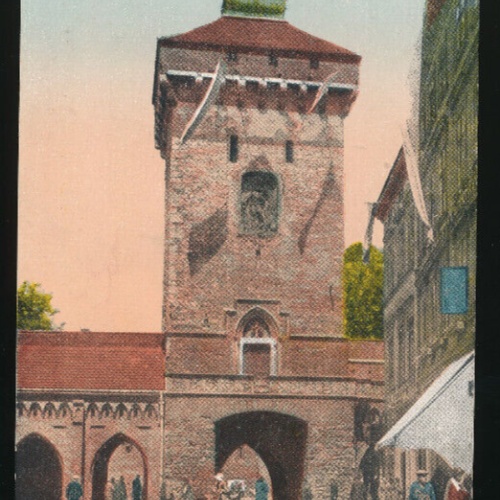 AK aus Krakau - Krakow Brama Florianska Polen (4081)