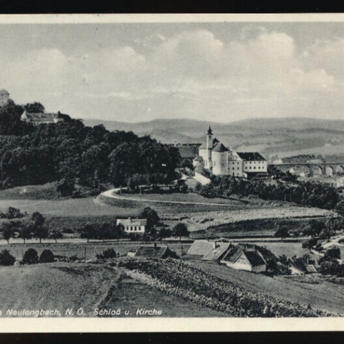 AK aus Neulengbach mit Kirche und Schloß Niederösterreich (4355)