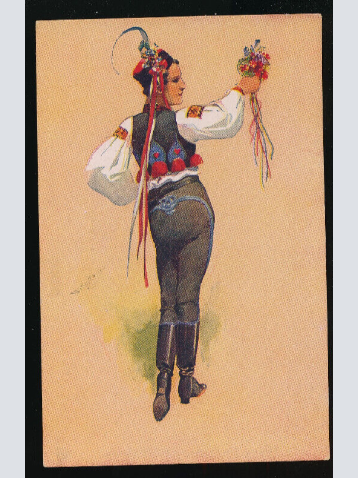 Künstler- Karte von K. Simunka Ungarische Tracht, Vlcnova (4383)