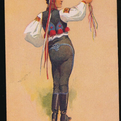 Künstler- Karte von K. Simunka Ungarische Tracht, Vlcnova (4383)