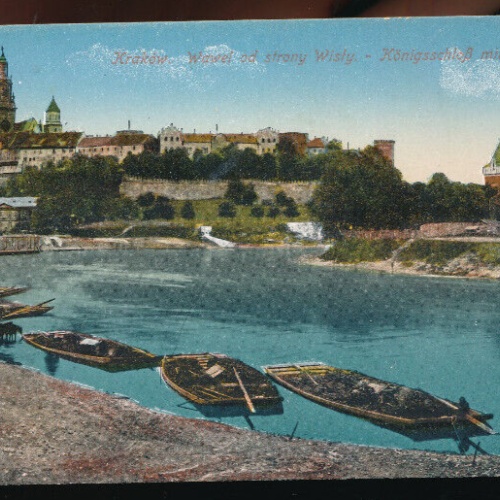 AK aus Krakow Königschloß mit Weichsel Ungarn (4001)