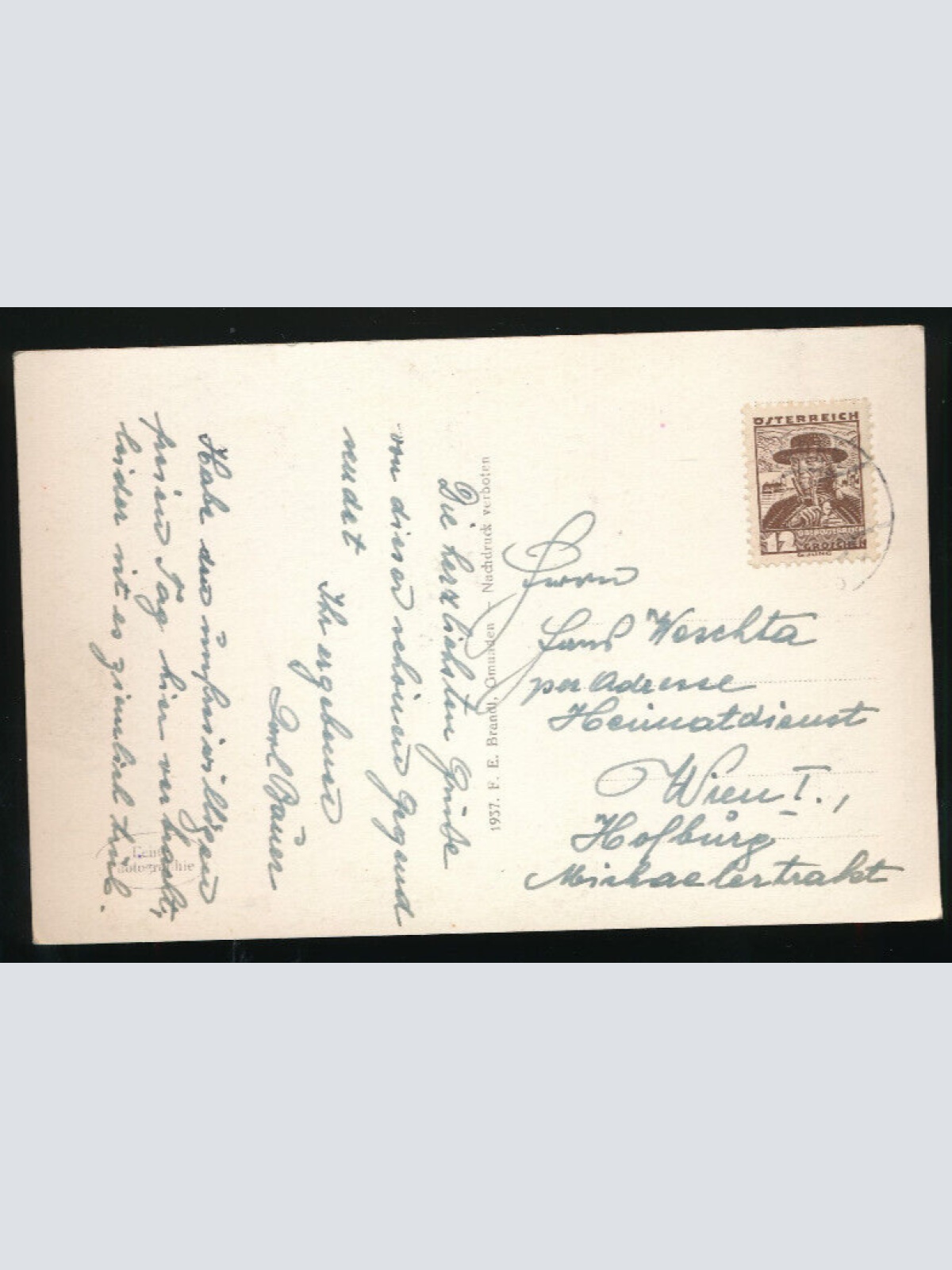 AK aus Gmunden mit Schloss Ort Oberösterreich (4165)