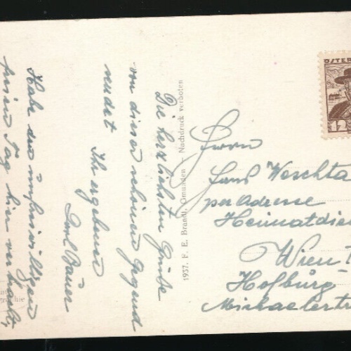 AK aus Gmunden mit Schloss Ort Oberösterreich (4165)