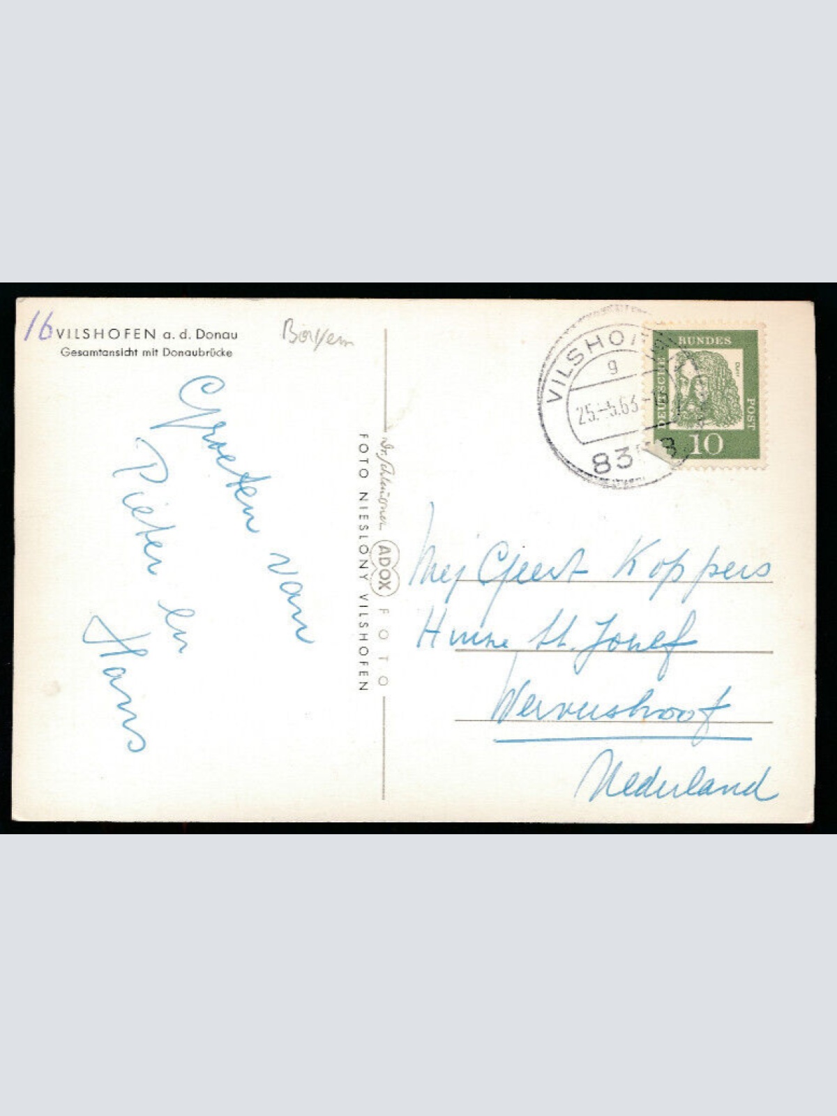 AK aus Vilshofen a.d. Donau Bayern (4675)