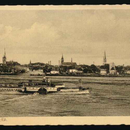 AK aus Wesel am Rhein mit Dampfer N.R.W (4661)