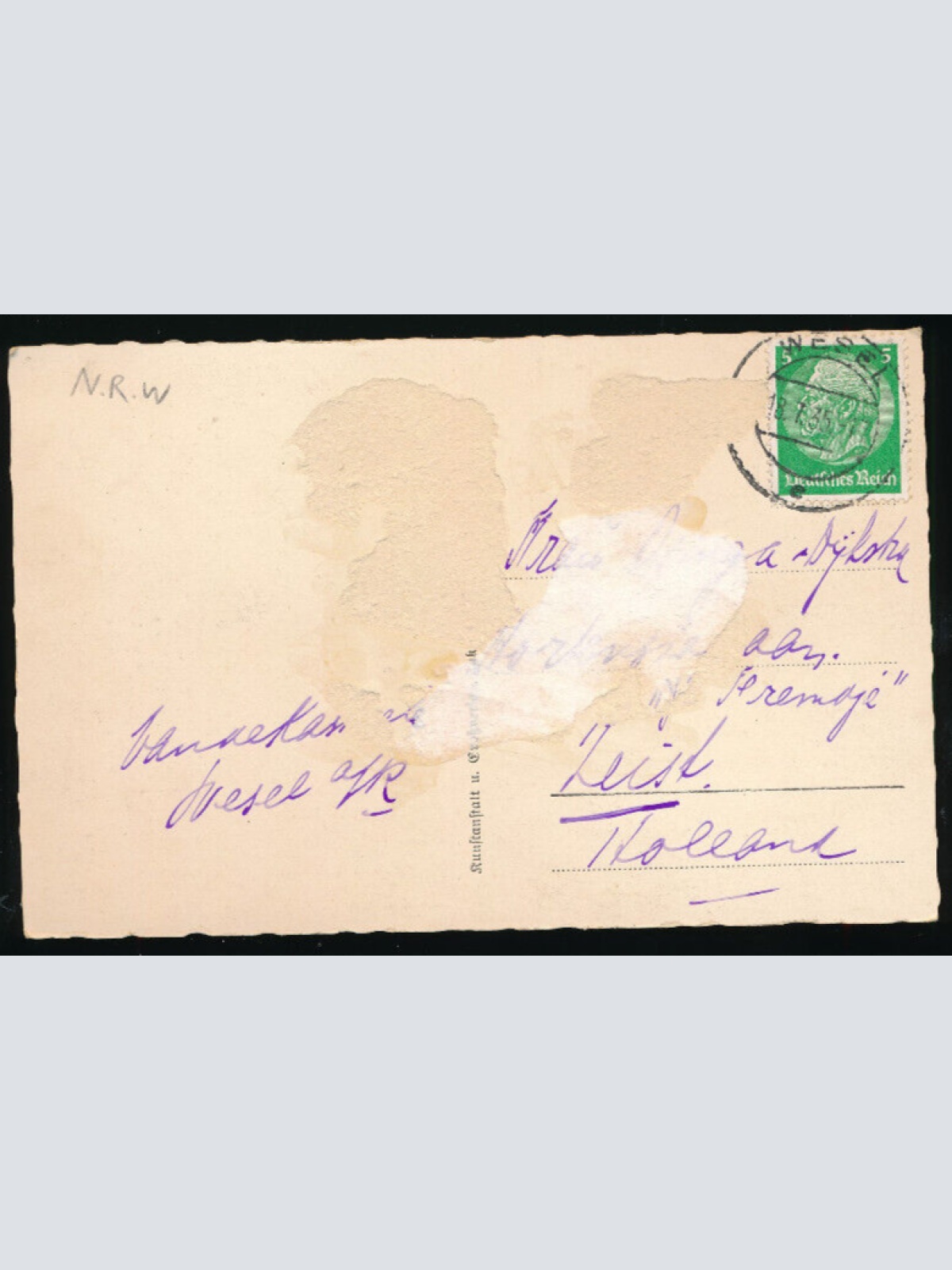 AK aus Wesel am Rhein mit Dampfer N.R.W (4661)