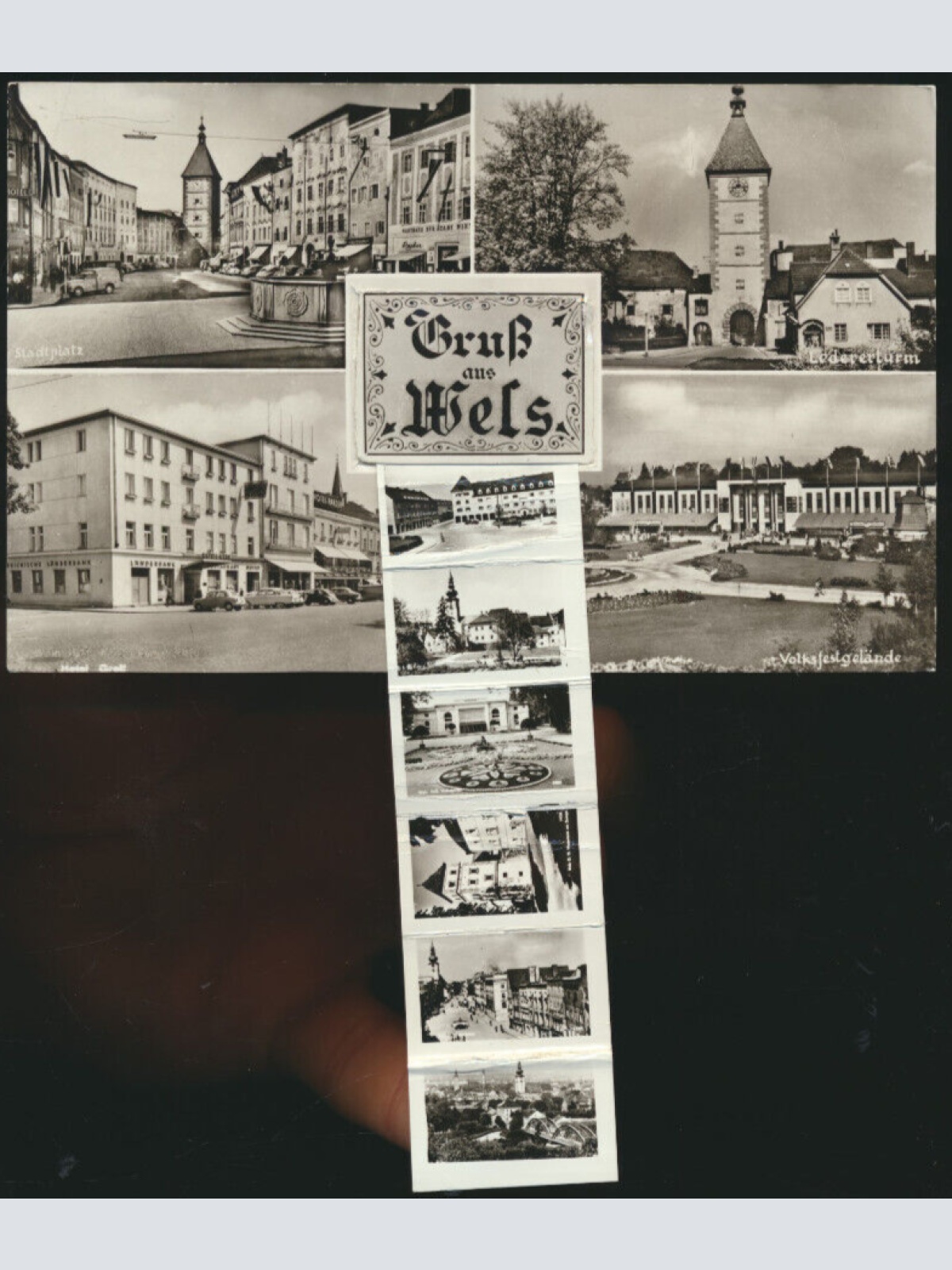 Leporello - Karte aus Wels Oberösterreich (4195)