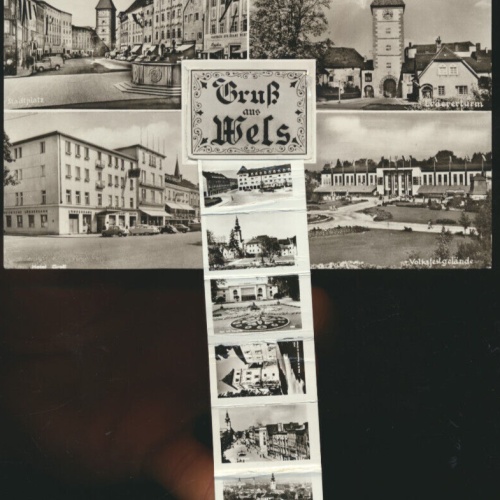 Leporello - Karte aus Wels Oberösterreich (4195)