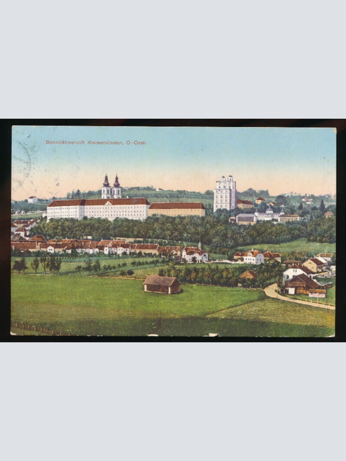 AK aus Kremsmünster mit Benediktienerstift Oberösterreich (4024)