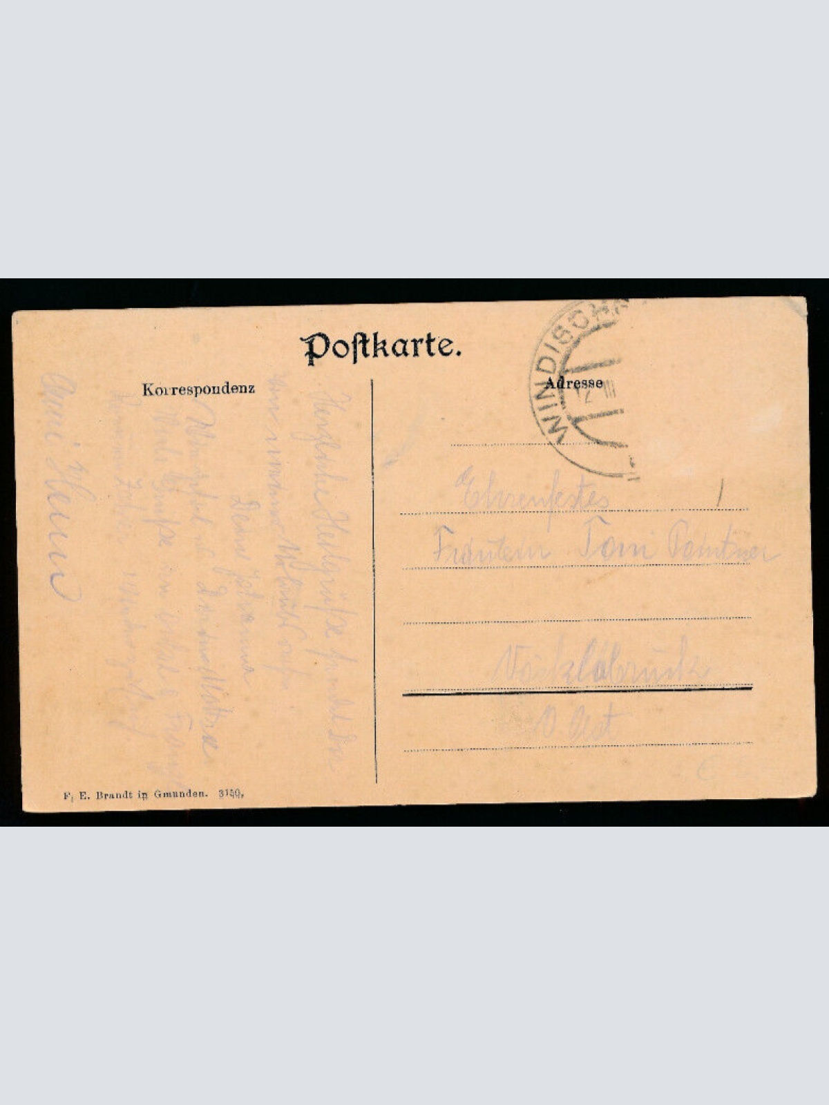 AK aus Windisch-Garsten mit dem Warscheneck Oberösterreich (4027)