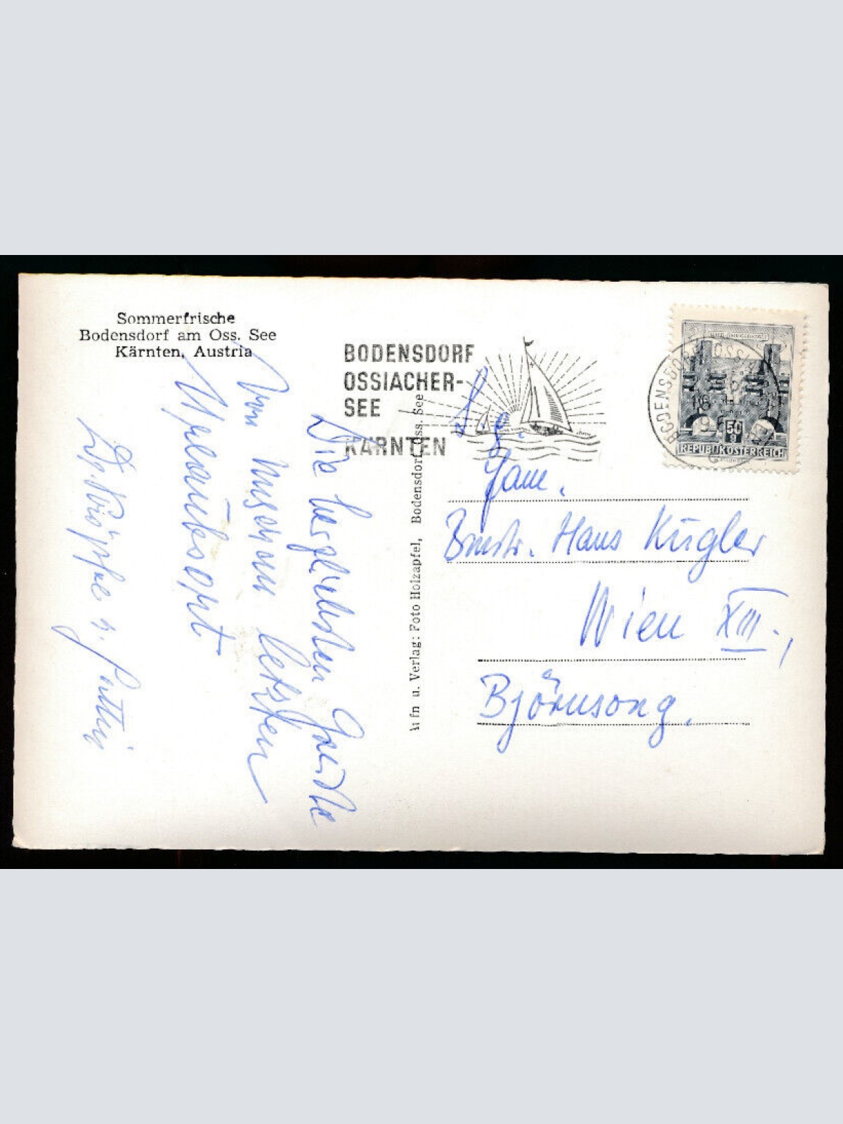 AK aus Bodensdorf Kärnten (4016)