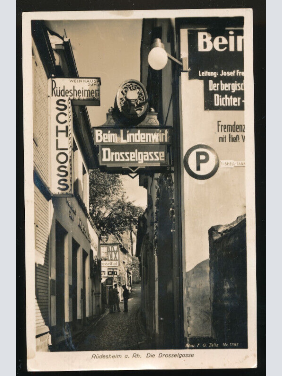 AK aus Rüdesheim a. Rh die Drosselgasse Hessen (4679)