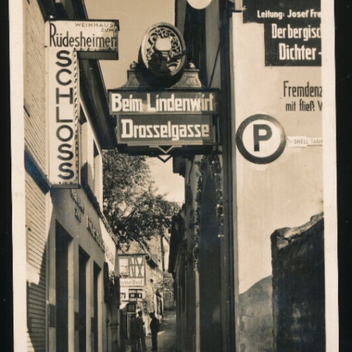 AK aus Rüdesheim a. Rh die Drosselgasse Hessen (4679)