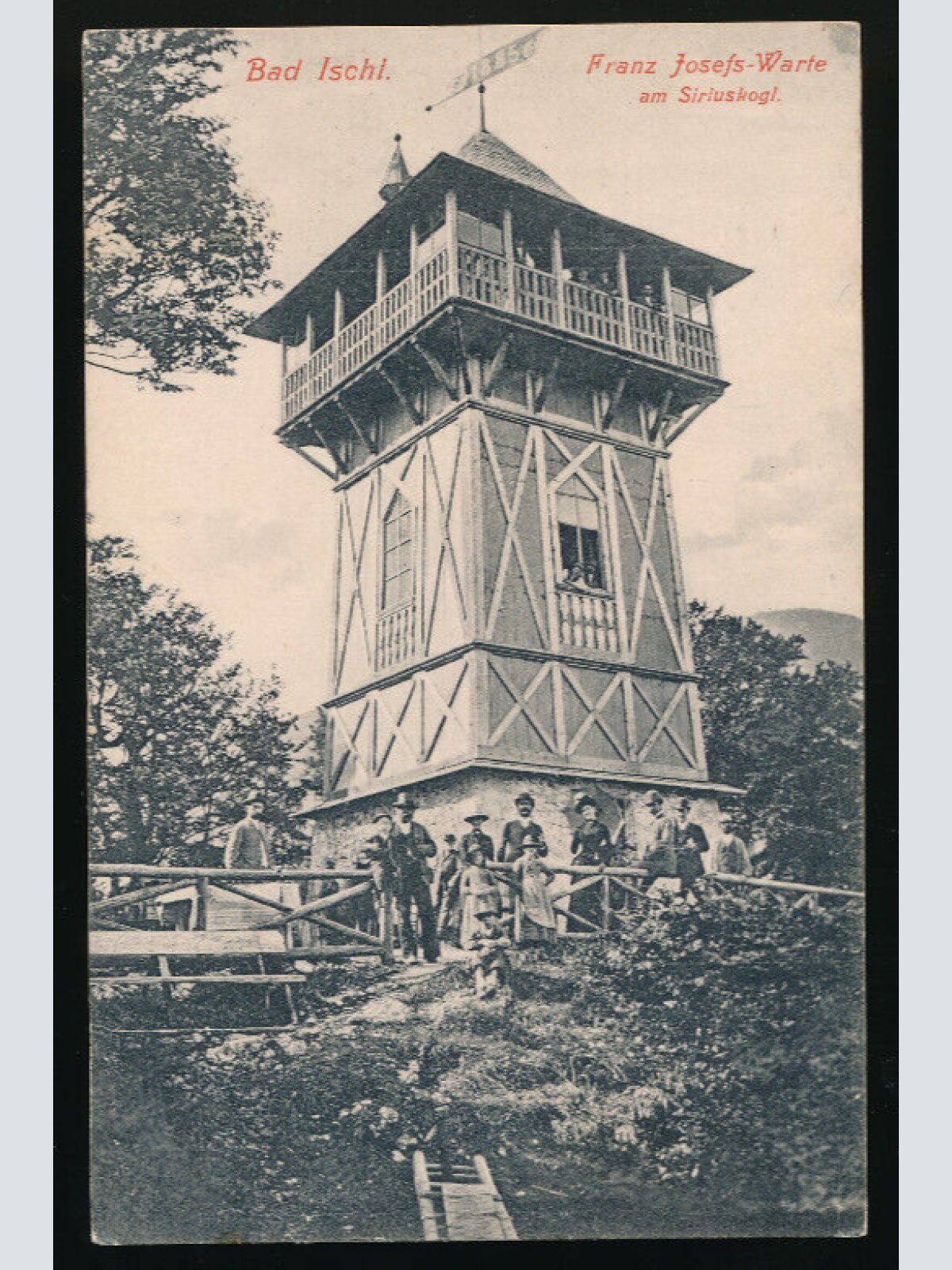 AK aus Bad Ischl mit Franz Josef - Warte Oberösterreich (4589)