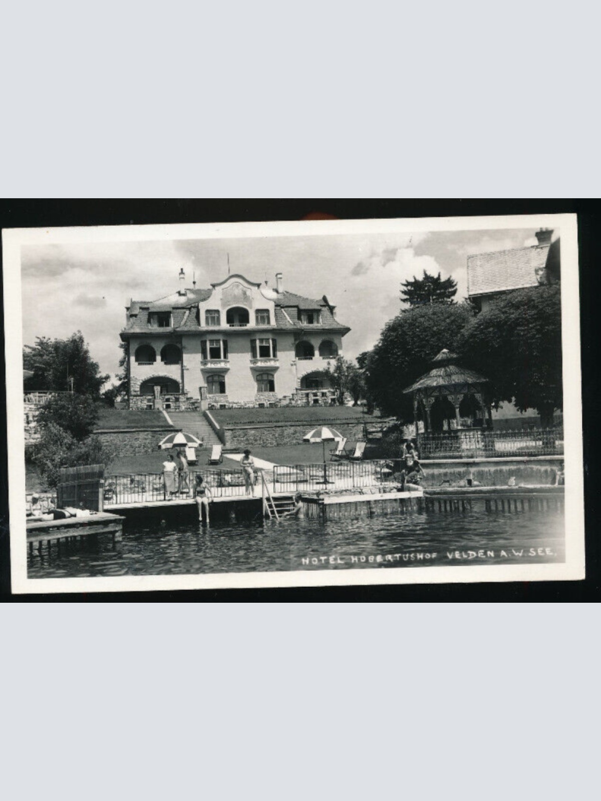 AK aus Velden am Wörthersee mit Hotel Hubertushof Kärnten (4570)