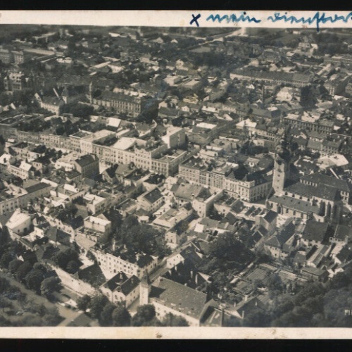 AK aus Wels Fliegeraufnahme 916 Oberösterreich (4125)