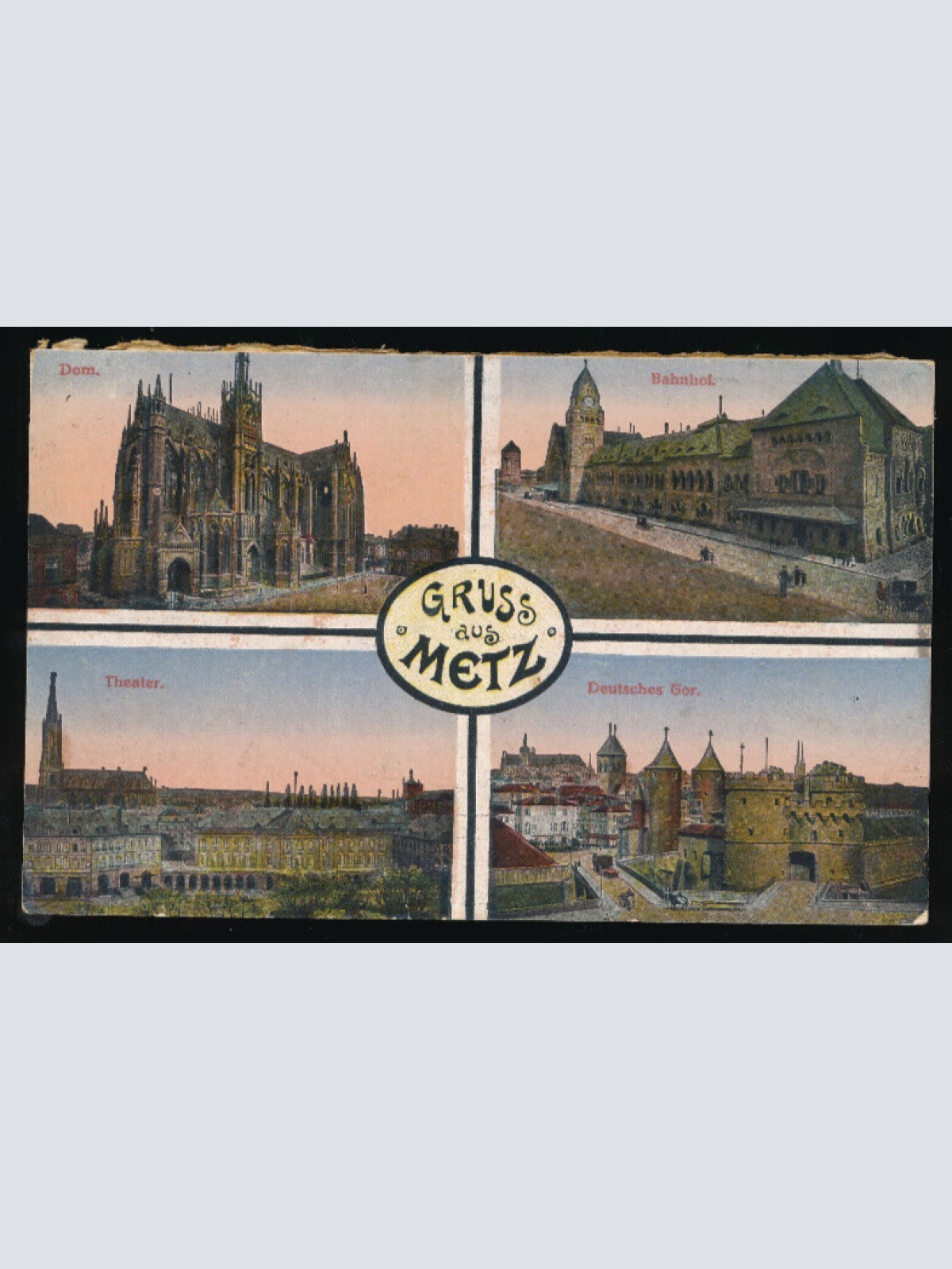 AK gruss aus Metz Mehrbildkarte Frankreich (4645)
