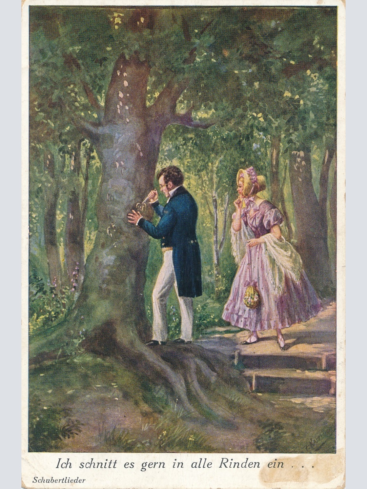 AK, Ich schnitt es gern in alle Rinden ein, Schubertlieder (S470)