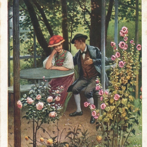 AK, O. Herrfurth, Mädele ruck, ruck, ruck an meine grüne Seite (S475)