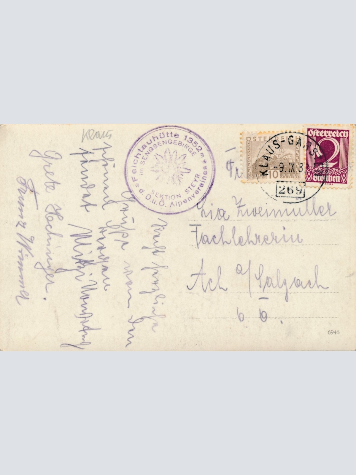 AK, Feichtauhütte, Molln, Oberösterreich  (S449)