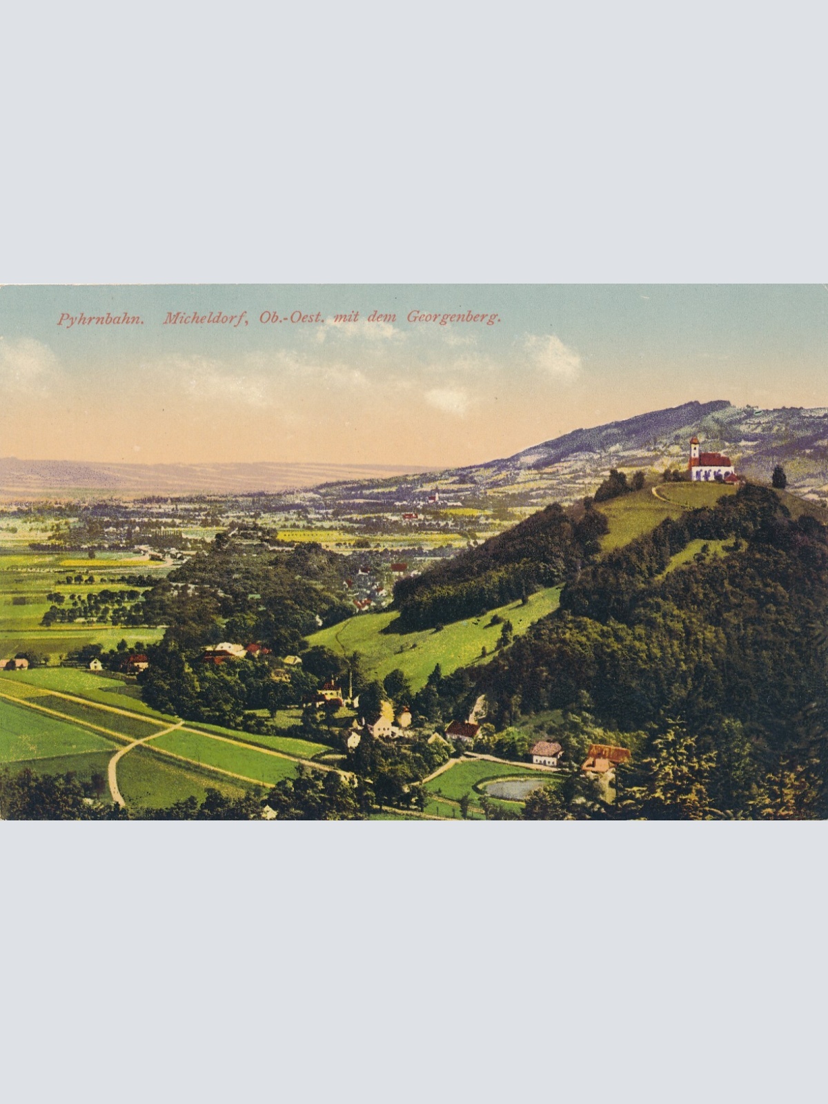 AK, Pyhrnbahn, Micheldorf, mit dem Georgenberg, Oberösterreich  (S453)