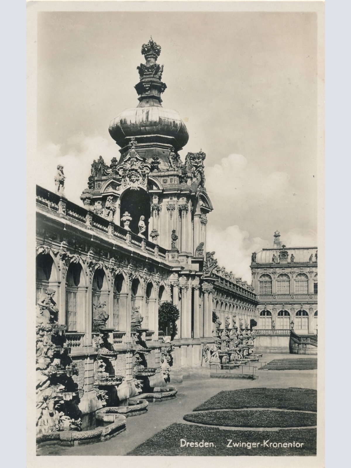 AK, Dresden, Zwinger-Kronentor, Sachsen, Deutschland (S434)