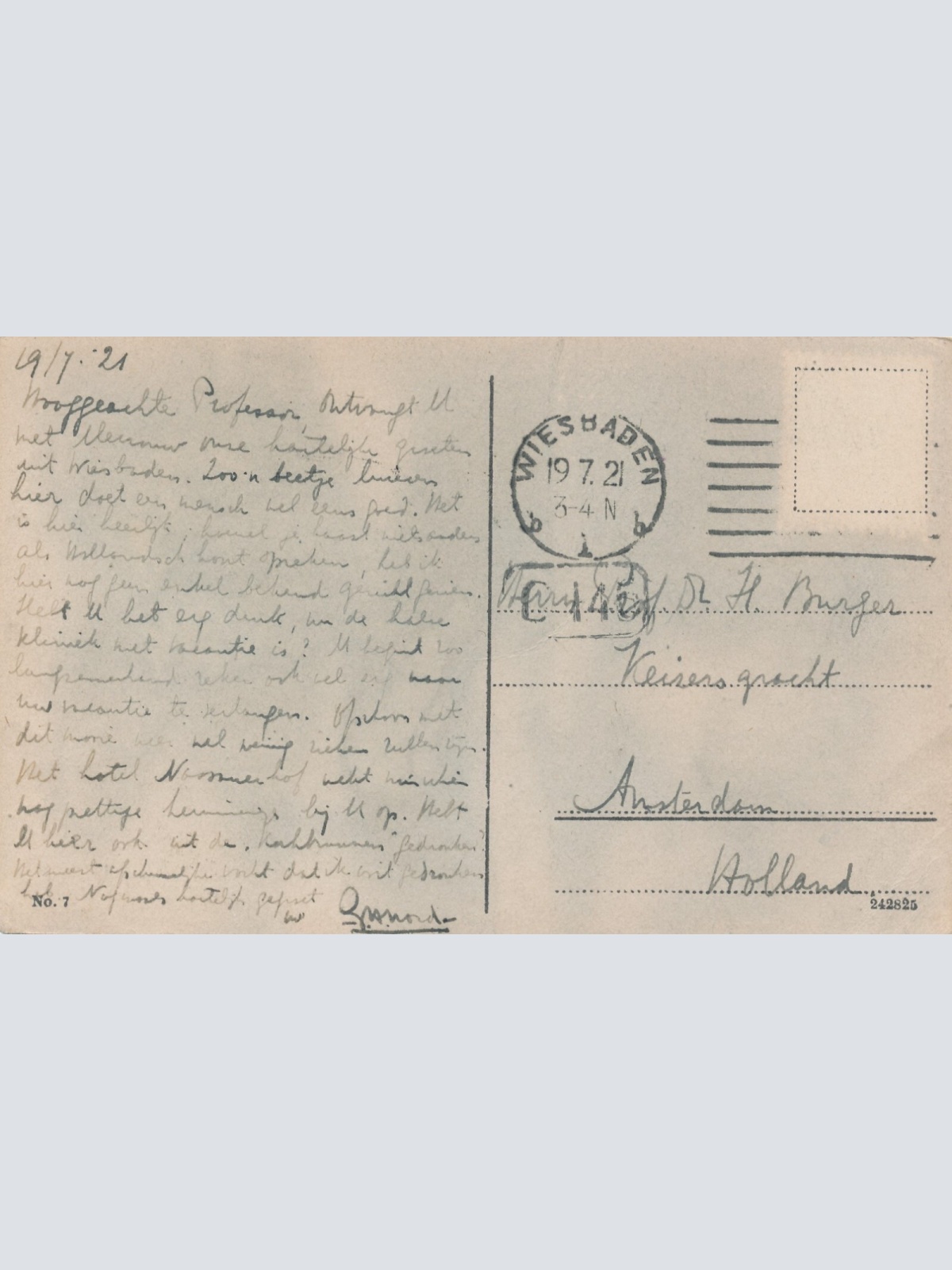 AK, Wiesbaden, Partie im Kurpark, Hessen, Deutschland (S441)