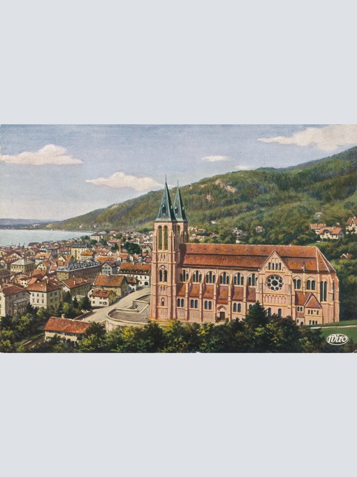 Künstler-Karte, Bregenz, Herz Jesu Kirche, Vorarlberg, Österreich (S443)