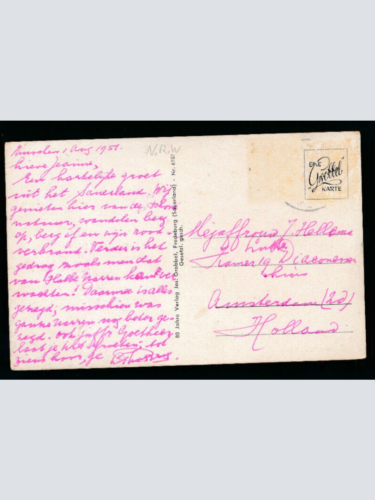 AK aus Züschen Hochsäuerland Nordrhein - Westalen (4696)